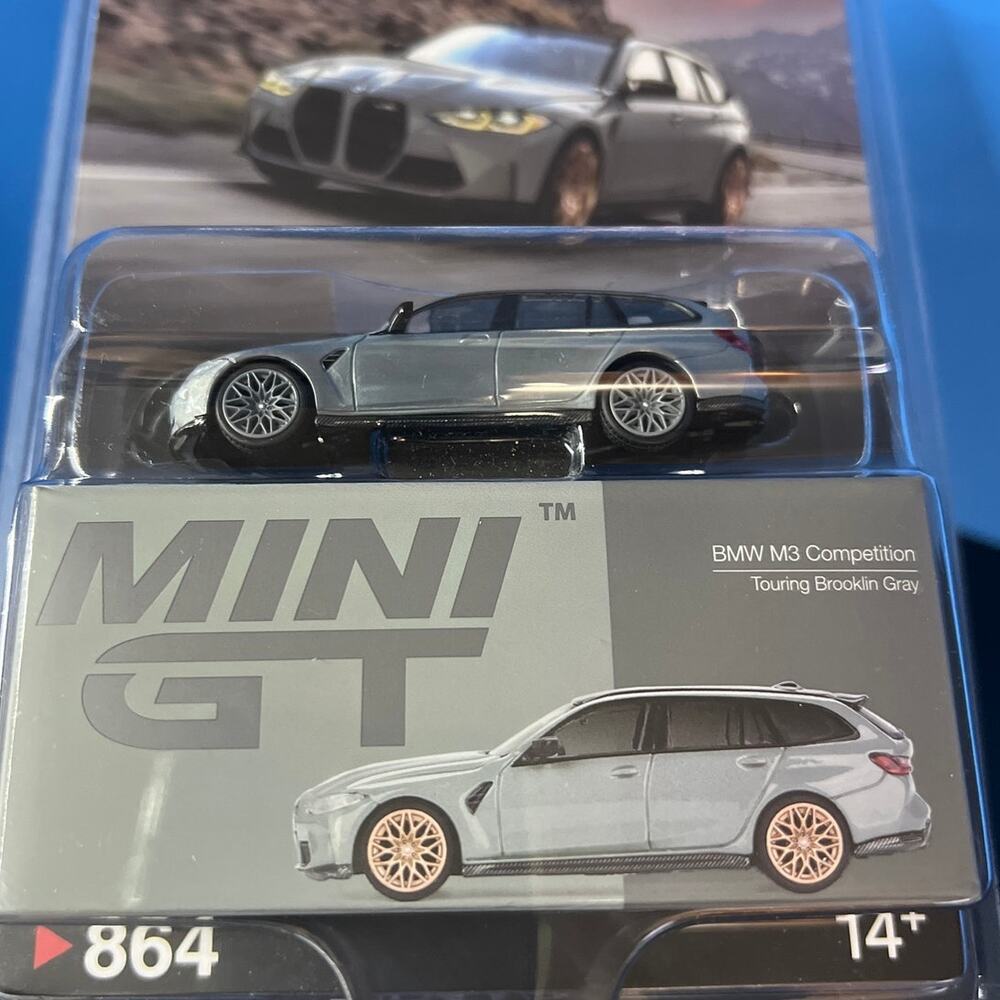 Mini GT BMW M3 Competition Touring Raw Chase #864 1:64 Diecast Rare M3 Wagon